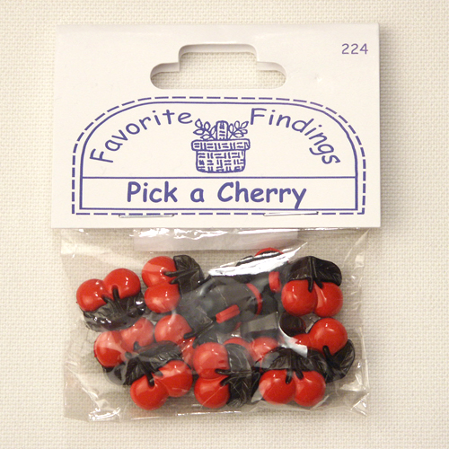 Декоративные пуговицы "Pick a Cherry" 