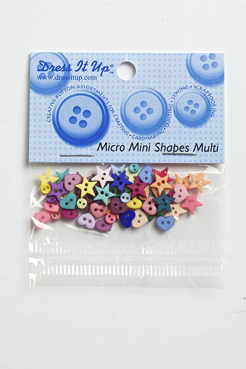 Пуговицы "Micro Mini Shapes Multi" 