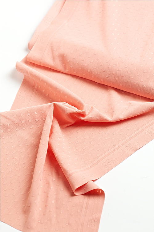 Ткань эластичная бельевая розовая, 28 см 