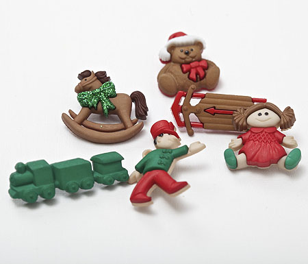 Декоративные пуговицы "Christmas Toys" 