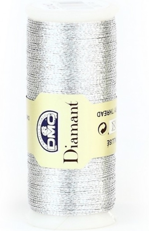 Нити металлизированные DMC DIAMANT, цвет  старое серебро (D415) 
