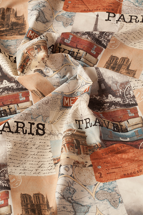 Ткань "Destination Paris" 