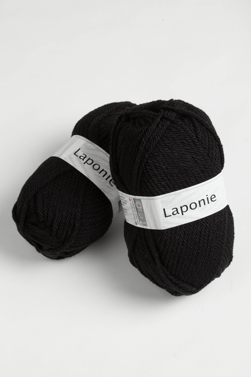 Пряжа Laponie, цвет черный 
