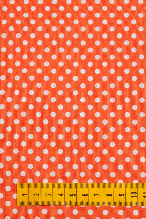 Ткань "Dot to Dot" на оранжевом 