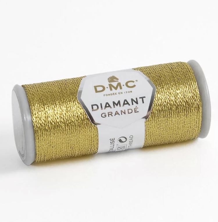 Нити металлизированные DMC DIAMANT GRANDE, цвет золото (G3821) 