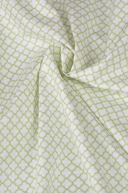 Ткань "Sorbets" зеленый орнамент 