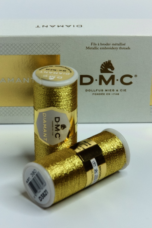 Нити металлизированные DMC DIAMANT, светлое золото (D3821) 