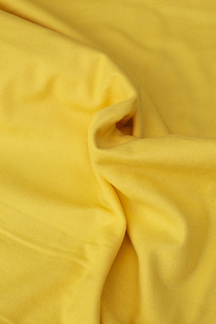 Ткань фланель однотонная желтая 