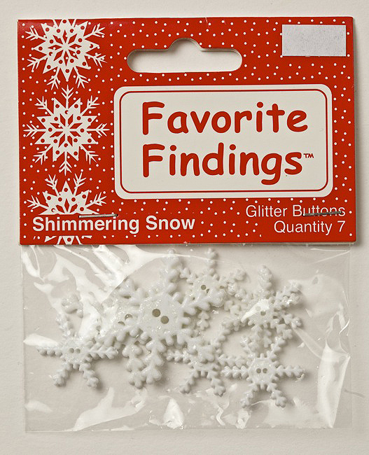 Декоративные пуговицы "Shimmering Snow" 