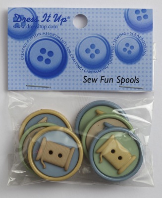 Декоративные пуговицы "Sew Fun Spools" 