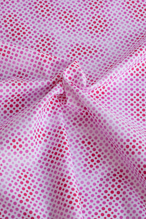 Ткань "Ombre Dots" розовый горошек 