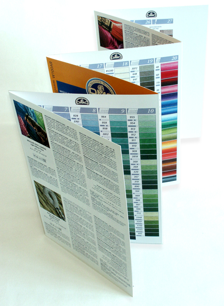 Печатная карта цветов DMC 