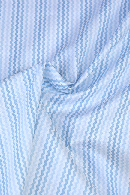Ткань "Sorbets" голубые полоски 