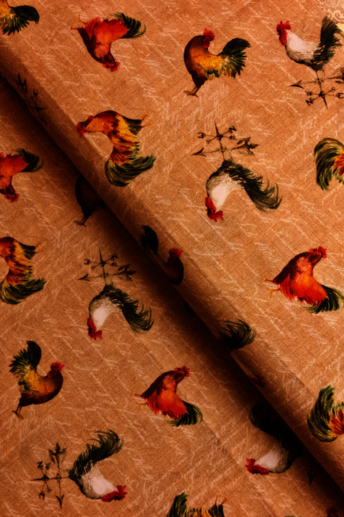 Ткань "County Fair" петухи 