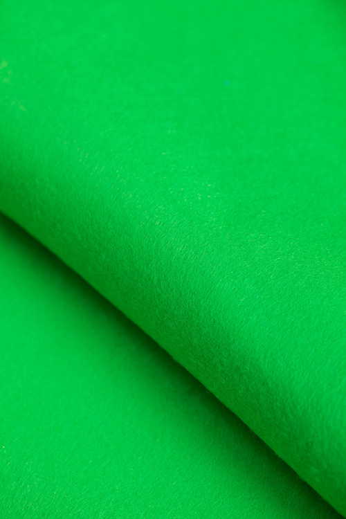 Фетр зеленый на метраж и на отрезы, ширина 150 см 